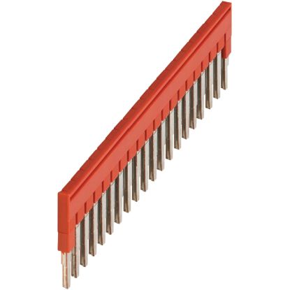 Picture of Plug-in bridge, Linergy, Linergy TR, 20 points, for 2.5mm² terminal blocks, red, 20 way, set of 10