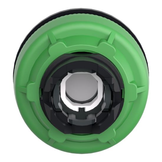 Picture of Head for pilot light, Harmony XB5, antimicrobial, plastic, orange, 30mm, universal LED, plain lens