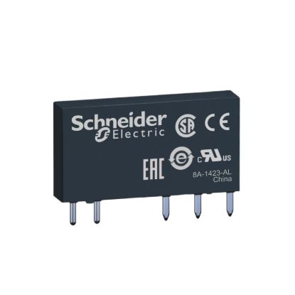 Picture of Slim interface plug in relay, Harmony Electromechanical Relays, 6A, 1CO, standard, 24V DC