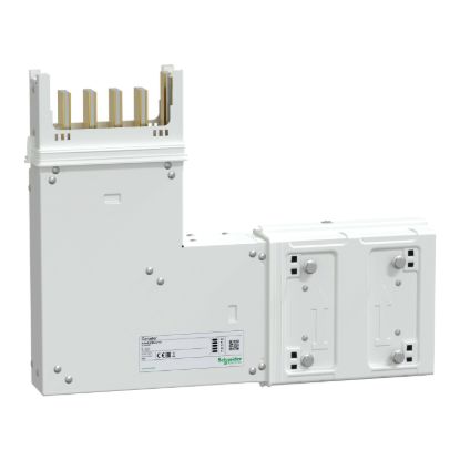 Picture of Elbow, Canalis KSA400, aluminium, 400A, fixed dimensions (A/B 250mm), to go upward, 3L+N+PE, white RAL9001