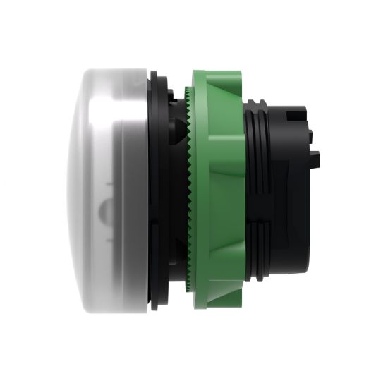 Picture of Head for pilot head, Harmony XB5, plastic, white, 22mm, plain lens, BA9s base fitting