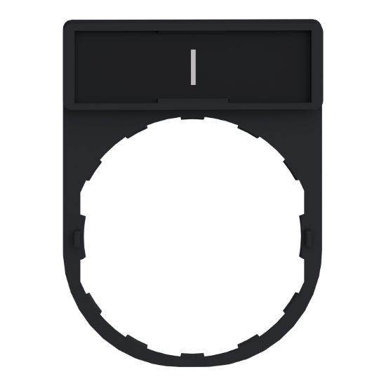 Picture of Legend holder 30x40mm, Harmony XB4, plastic, with legend 8x27mm, marked I