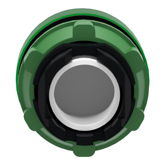 Picture of Head for pilot light, Harmony XB5, metal, green, 22mm, plain lens for BA9s bulb