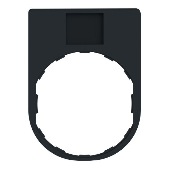 Picture of Legend holder 30x40mm, Harmony XB4, plastic, with legend 8x27mm, marked ON