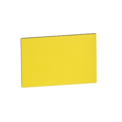 Picture of Unmarked legend 18x27mm for legend holder 30x50mm, Harmony XB4, 1 white side, 1 yellow side