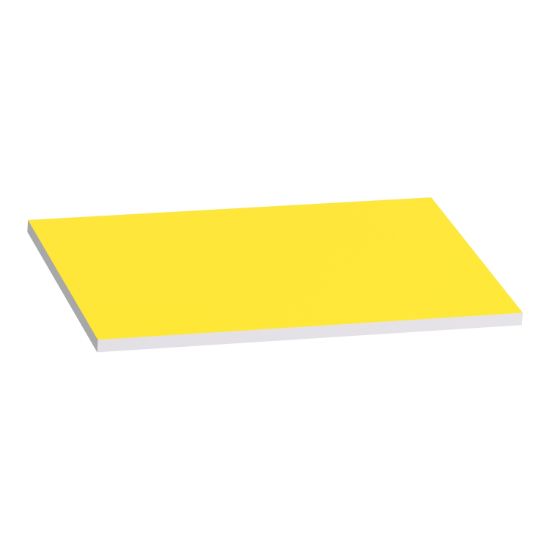 Picture of Unmarked legend 18x27mm for legend holder 30x50mm, Harmony XB4, 1 white side, 1 yellow side