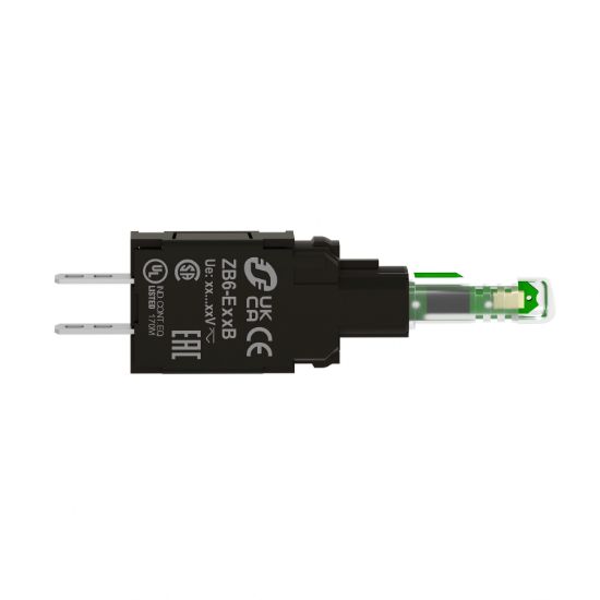 Picture of Complete body for pilot lights, Harmony XB6, red light block with body fixing collar with integral LED 12...24V