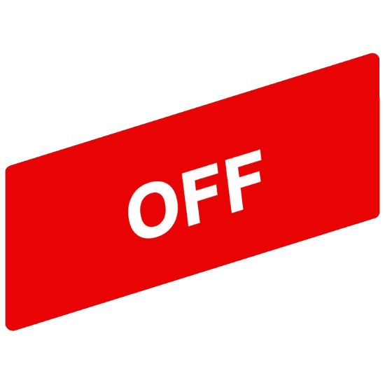 Picture of marked legend 8 x 21 mm for legend holder 24 x 48 mm - OFF