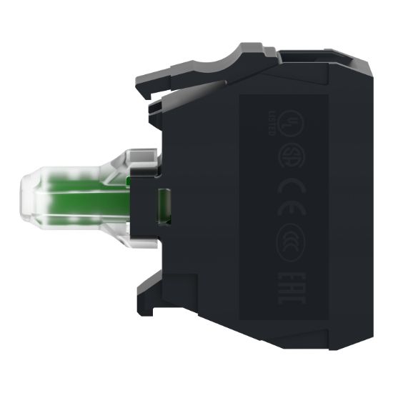 Picture of Light block for head 22mm, Harmony XB4, red, integral LED, screw clamp terminal, 24â€¦120V AC DC