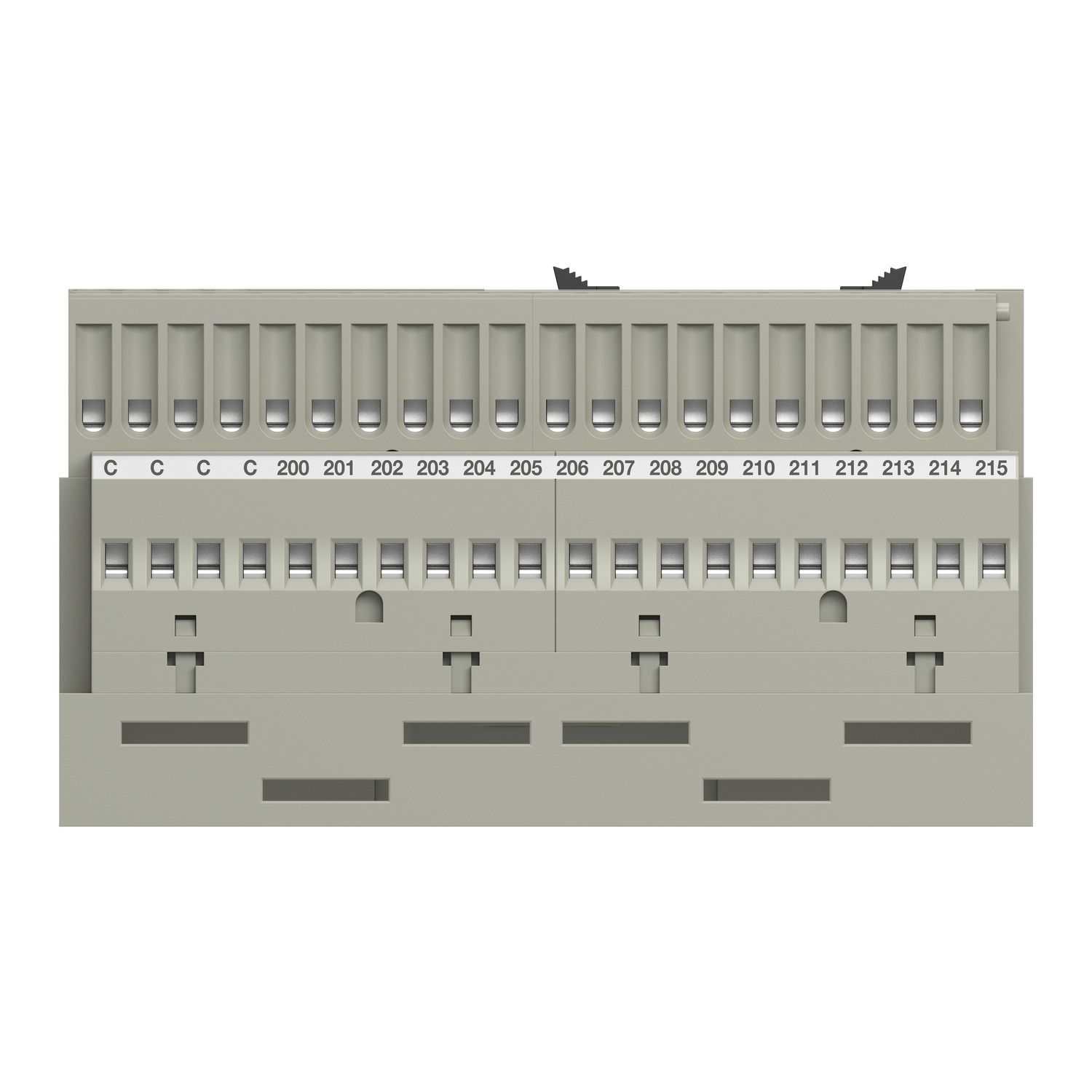 Picture of passive connection sub-base ABE7 - 16 inputs or outputs - Led