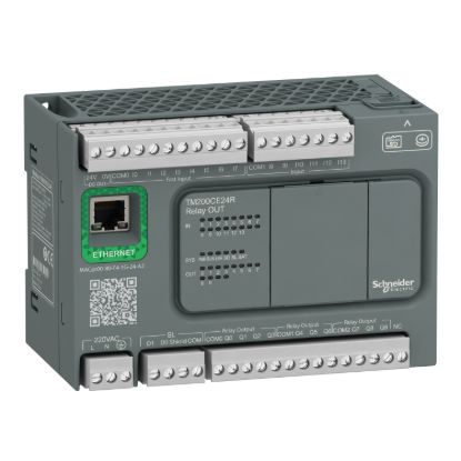 Picture of controller, Modicon Easy M200, 24 IO, relay, Ethernet