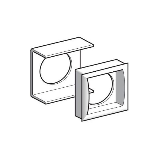 Picture of Harmony XB6, adaptor for flush mounting a square head Ø 16
