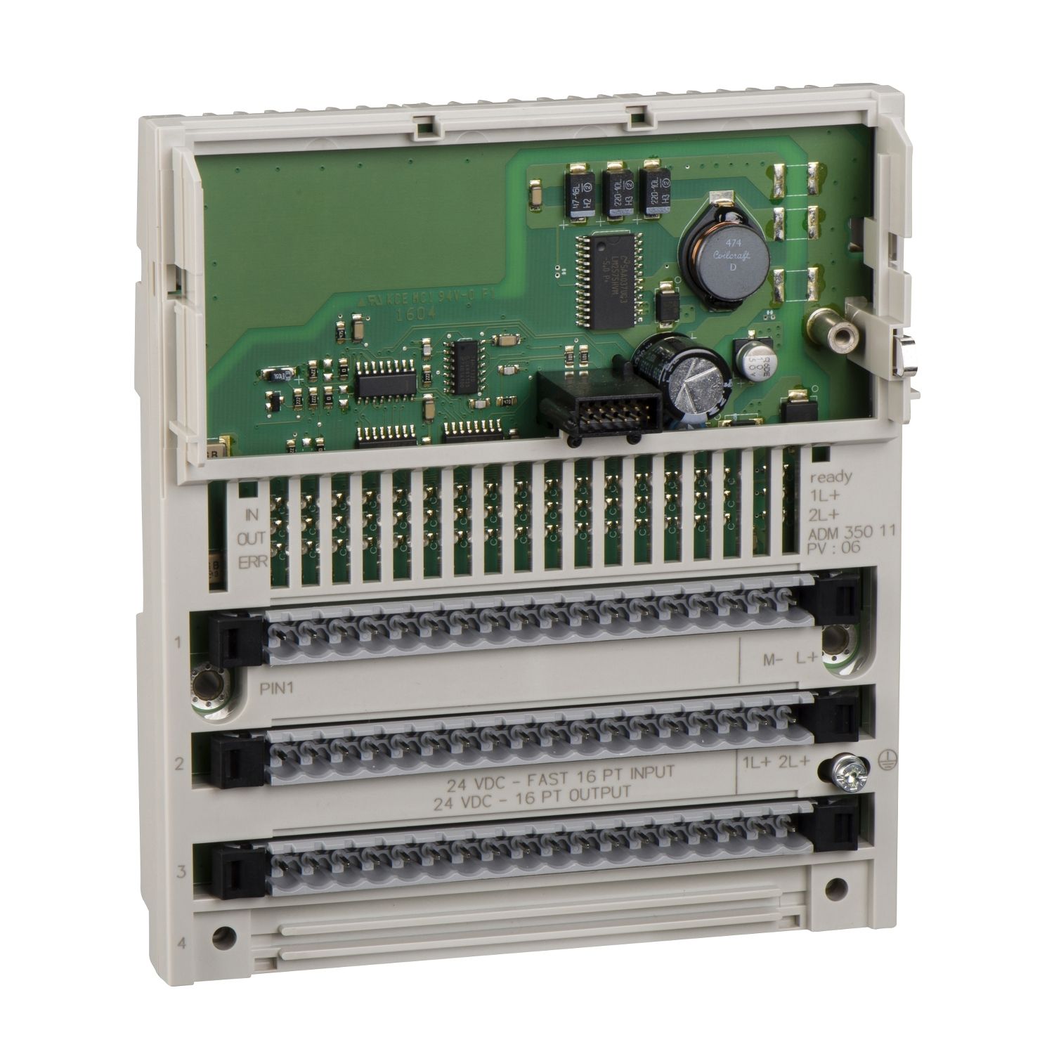 Picture of discrete I/O module Modicon Momentum - 16 I/O solid state