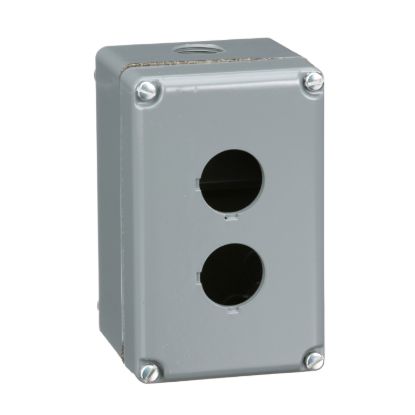 Picture of Empty enclosure control station, Harmony 9001K, Harmony 9001SK, aluminium, 2 cut outs, 30mm
