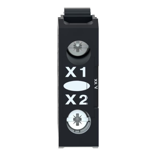 Picture of Light block, Harmony XB4 XB5, white, for head 22mm, universal LED, screw clamp terminals, 12V AC DC