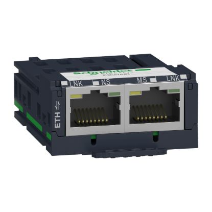 Picture of Modbus TCP communication module for ZBRN1, Harmony XB5R, 2 Ethernet RJ45 connectors