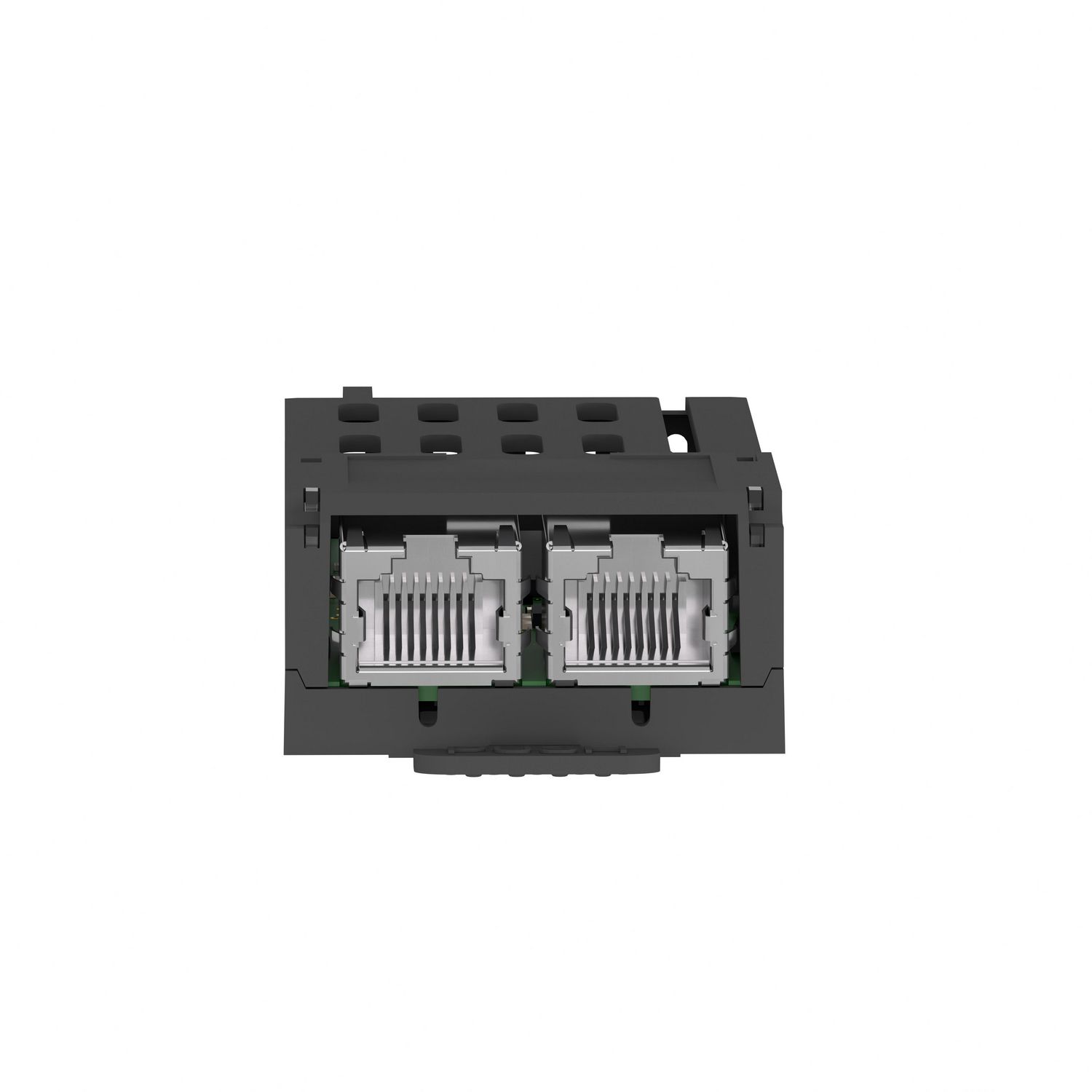Picture of Modbus TCP communication module for ZBRN1, Harmony XB5R, 2 Ethernet RJ45 connectors