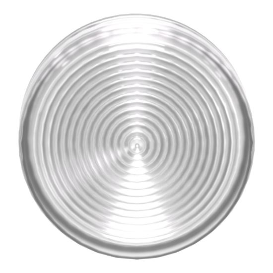 Picture of Head for pilot light, Harmony XB4, white, 22mm, with grooved lens, universal LED