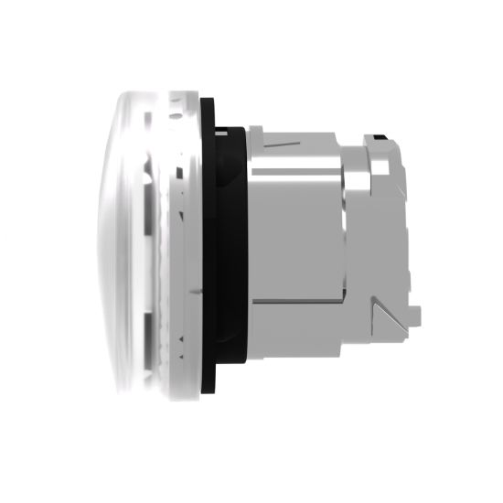 Picture of Head for pilot light, Harmony XB4, white, 22mm, with grooved lens, universal LED