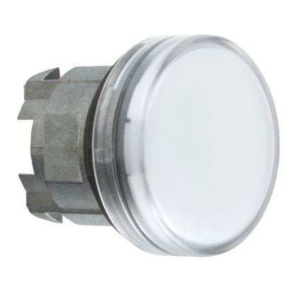 Picture of Head for pilot light, Harmony XB4, white Ø22 mm grooved lens BA9s bulb