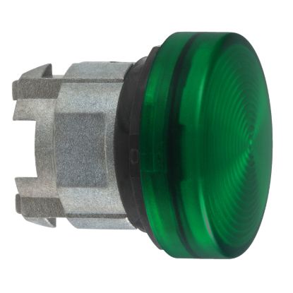Picture of Head for pilot light, Harmony XB4, green 22mm with grooved lens BA9s bulb