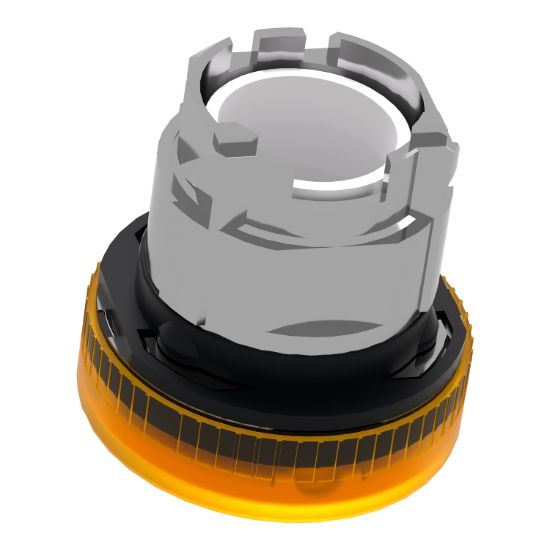 Picture of Head for pilot light, Harmony XB4, metal, orange, 22mm, plain lens for BA9s bulb