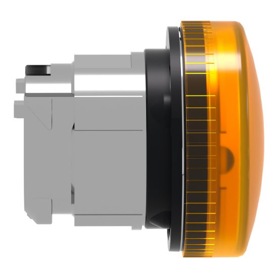 Picture of Head for pilot light, Harmony XB4, metal, orange, 22mm, plain lens for BA9s bulb