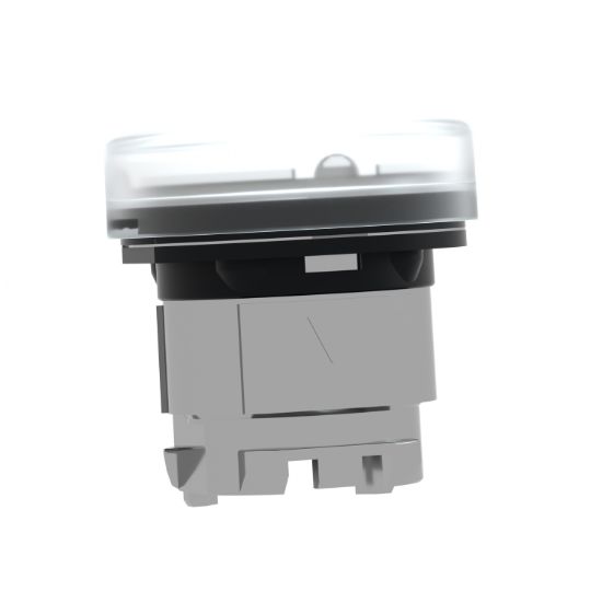 Picture of Head for pilot light, Harmony XB4, metal, clear, 22mm, plain lens for BA9s bulb