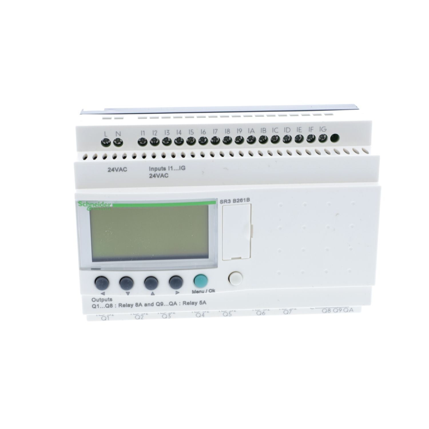 Picture of Modular smart relay, Zelio Logic, 24 I/O, 24 V AC, clock, display