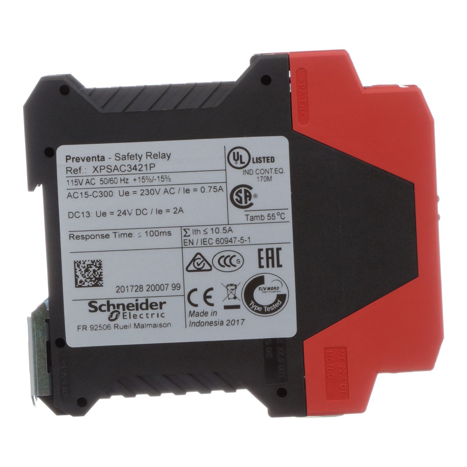 Picture of module XPSAC - Emergency stop - 115 V AC