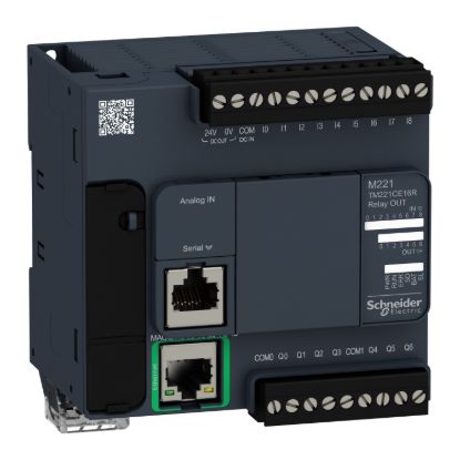 Picture of Logic controller, Modicon M221, 16 IO relay Ethernet