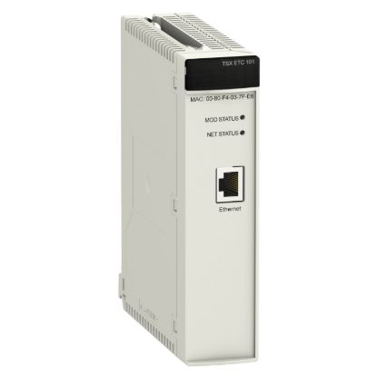 Picture of EtherNet communication module, Modicon Premium, EtherNet/IP, Modbus TCP, 400mA at 5VDC, 10/100 Mbit/s