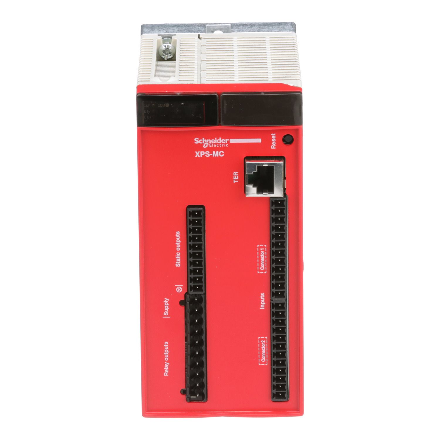 Picture of safety controller, Harmony XPS MC, 24V DC, 16 inputs, 30 LEDs signalling