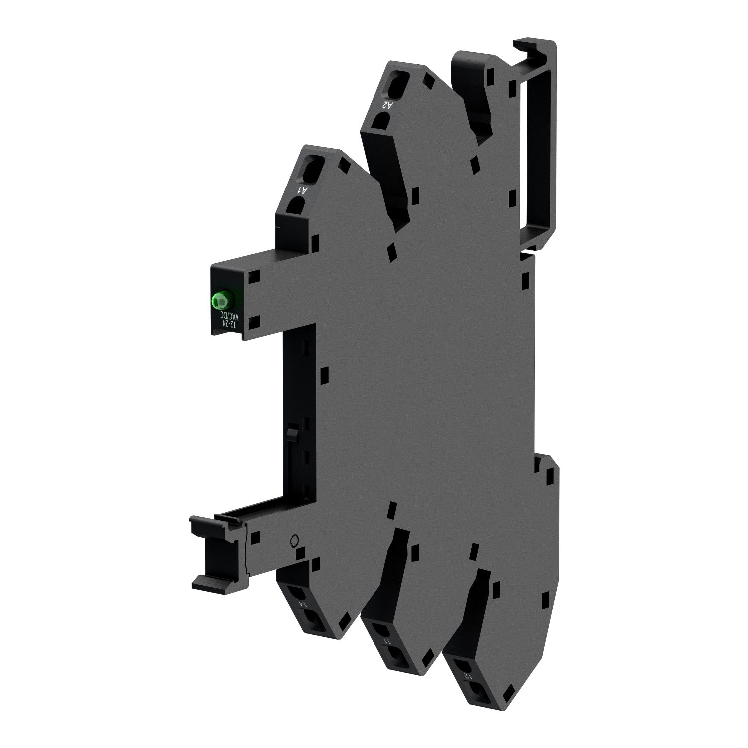 Picture of Socket equipped with LED and protection circuit, Harmony Electromechanical Relays, for RSL1 relays, spring terminals, 12...24V AC DC