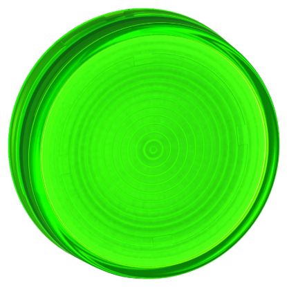 Picture of green grooved lens - for BA9s pilot light 22mm