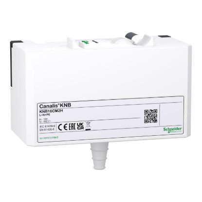 Picture of Tap off unit, Canalis KN, for modular devices, single phase, 16A, L+N+PE, equipped with 1 Acti9 iC60H MCB, IP41