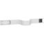 Picture of Flexible length, Canalis KN, transmission bus, 100A, edgewise, 3L+N+PE, fixed length 1m, white RAL9001