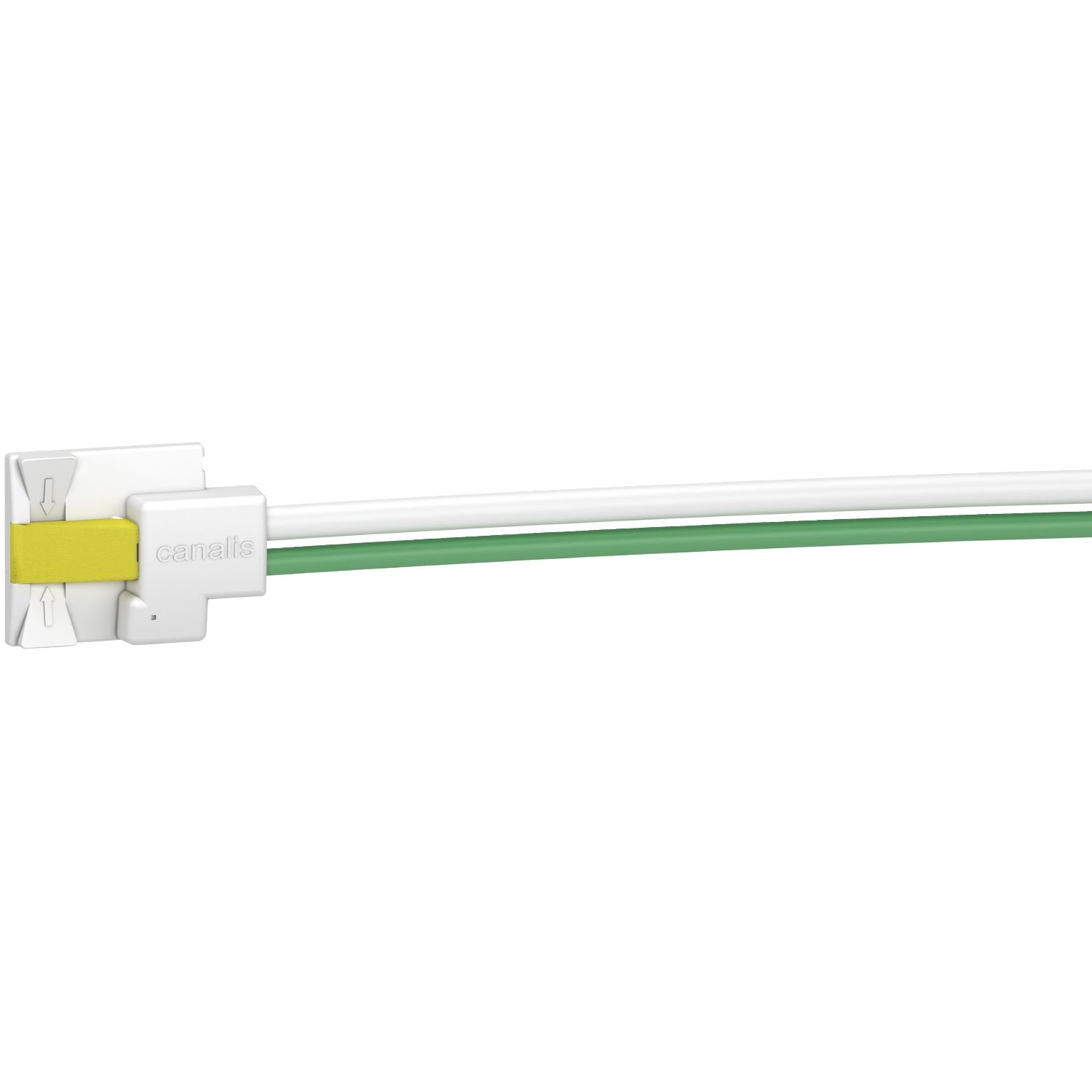 Picture of Connector, Canalis KB, 16A, L2+N+PE, direct connection, pre wired 1m length, compatible DALI/KNX protocol