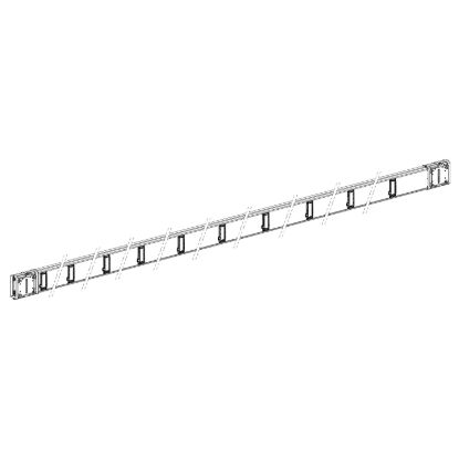 Picture of Horizontal distribution length, Canalis KSA400, aluminium, 400A, fixed length 5m, 20 outlets, 3L+N+PE, white RAL9001
