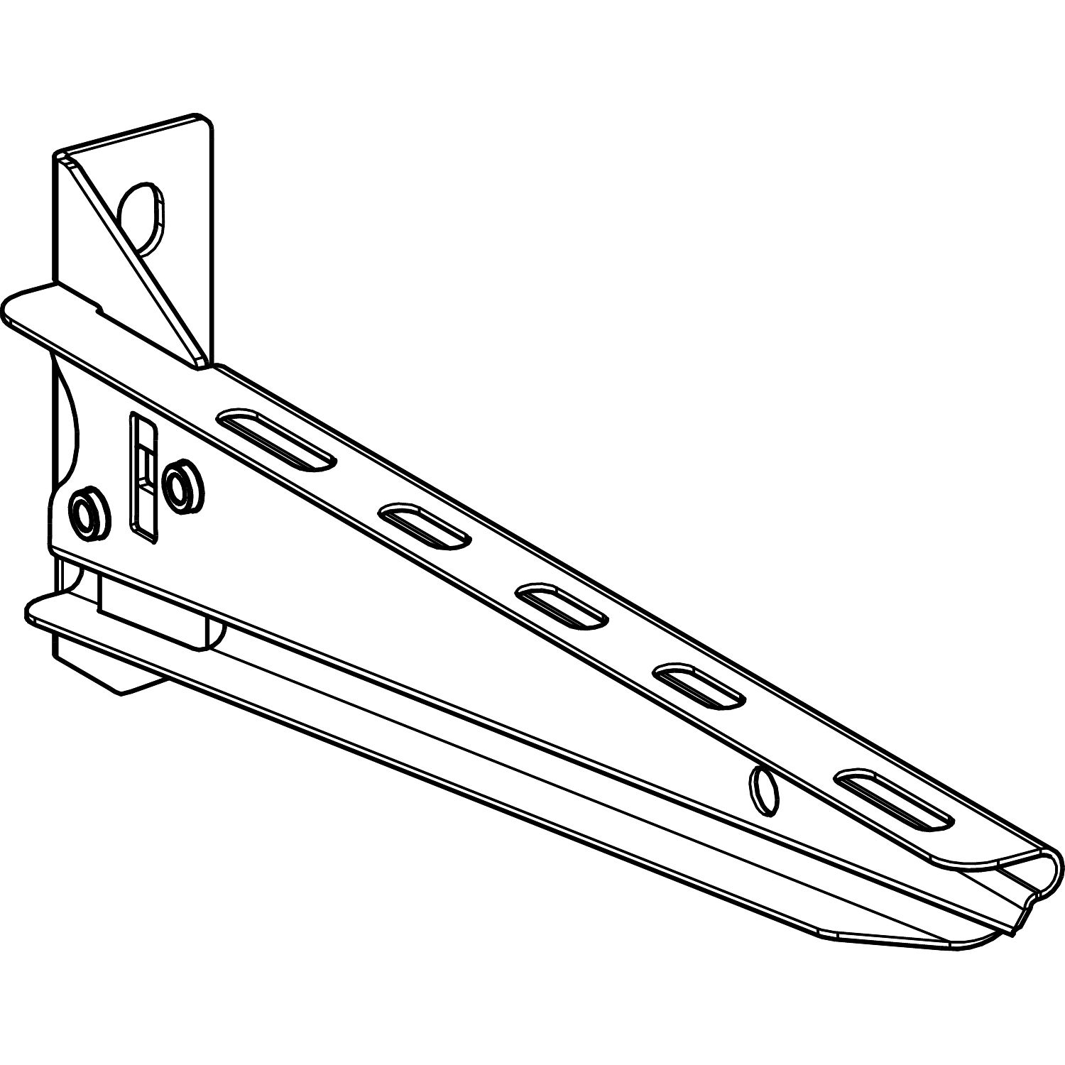 Picture of Cantilever arm support, Canalis KS 100A to 1000A, 300mm arm, maximum load 220kg