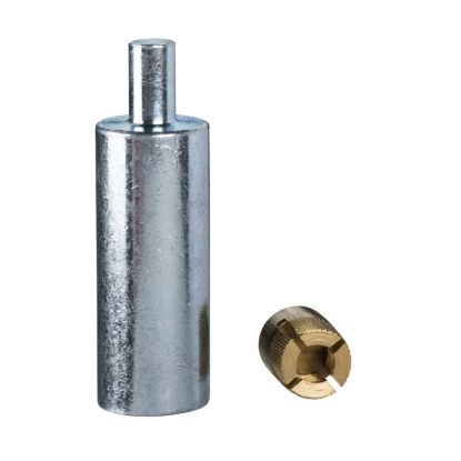 Picture of Expandable M8 nuts to be installed in the bosses of the polyester enclosures