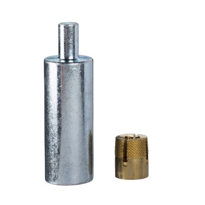 Picture of Expandable M8 nuts to be installed in the bosses of the polyester enclosures