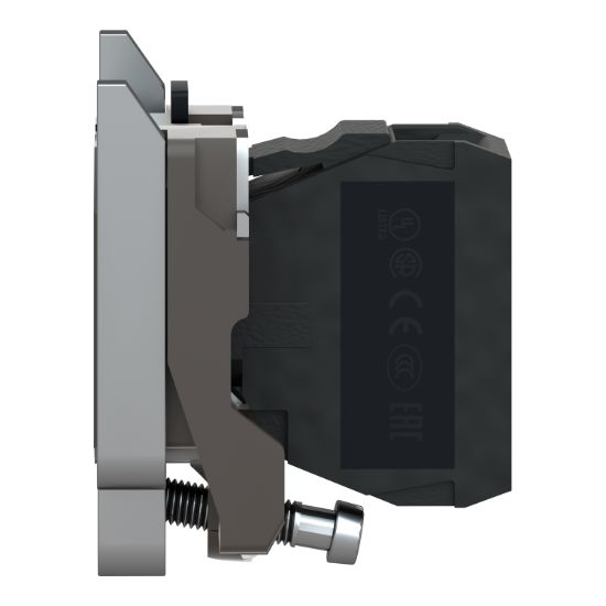 Picture of Light block with body fixing collar, Harmony XB4, metal, with BA9s bulb, 550…600V AC