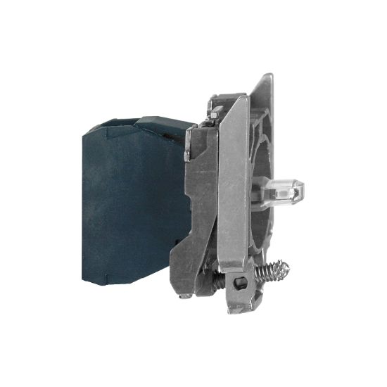 Picture of Light block with body fixing collar, Harmony XB4, metal, orange, integral LED, 12V AC DC