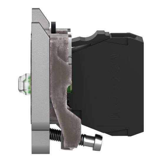 Picture of Light block with body fixing collar, Harmony XB4, metal, orange, integral LED, 12V AC DC