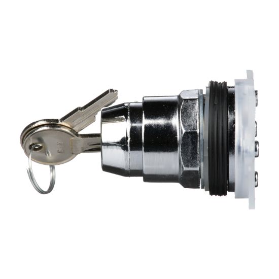 Picture of Head for key selector switch, Harmony 9001K, metal, key switch, key active left, 30mm, key E10, 2 positions, Cam E, stay put