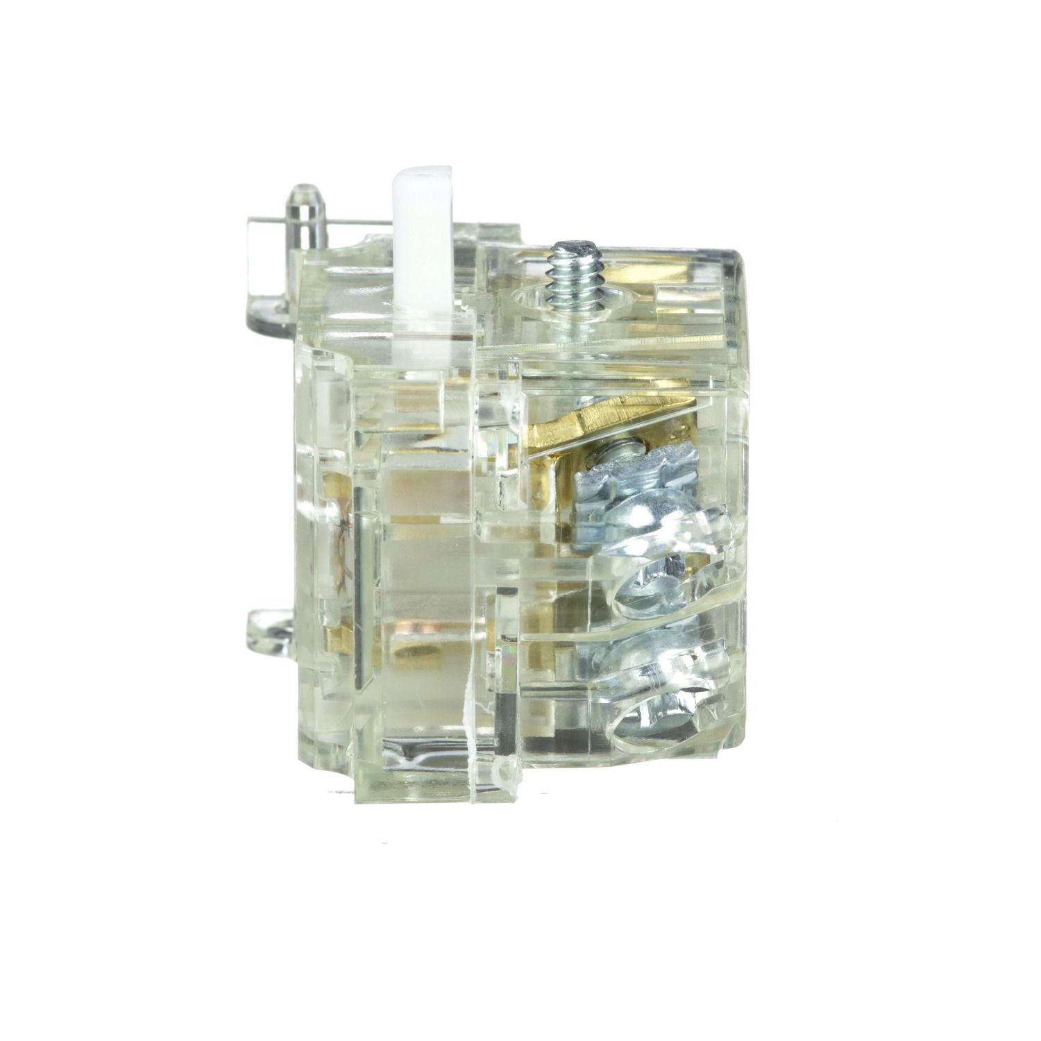Picture of Contact block with protected terminals, Harmony 9001K, Harmony 9001SK, 0...600V, silver alloy contacts, screw clamp terminal, positive opening, 1 CO