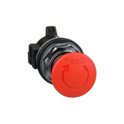 Picture of Emergency stop head, Harmony 9001K, switching off, metal, red mushroom 40mm, 30 mm, trigger latching turn to release