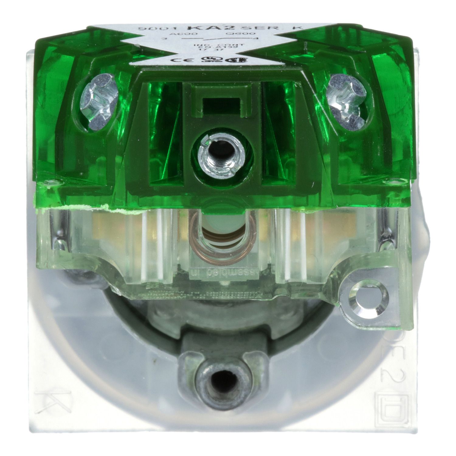 Picture of Push button, Harmony 9001K, metal, flush, black, 30mm, spring return, 1NO