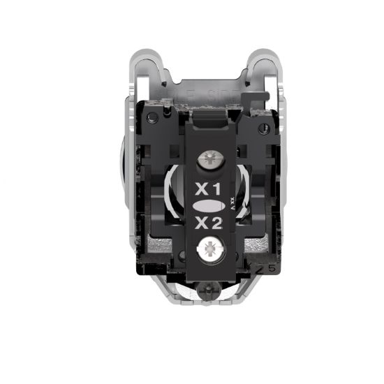 Picture of Pilot light, Harmony XB4,metal, red flush mounted, 30mm, universal LED, plain lens, 230...240V AC